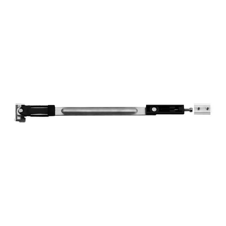 Side-hung window limiter with a sliding link bar